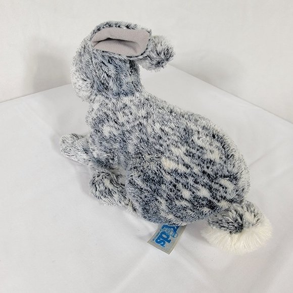 Kids of America Corp Bunny 10" Rabbit Soft Plush Gray White Stuffed Animal 2011 - Picture 4 of 9